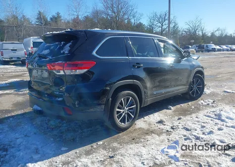 2019 Toyota Highlander Xle z USA, uszkodzony, nr VIN 5TDJZRFH0KS723004